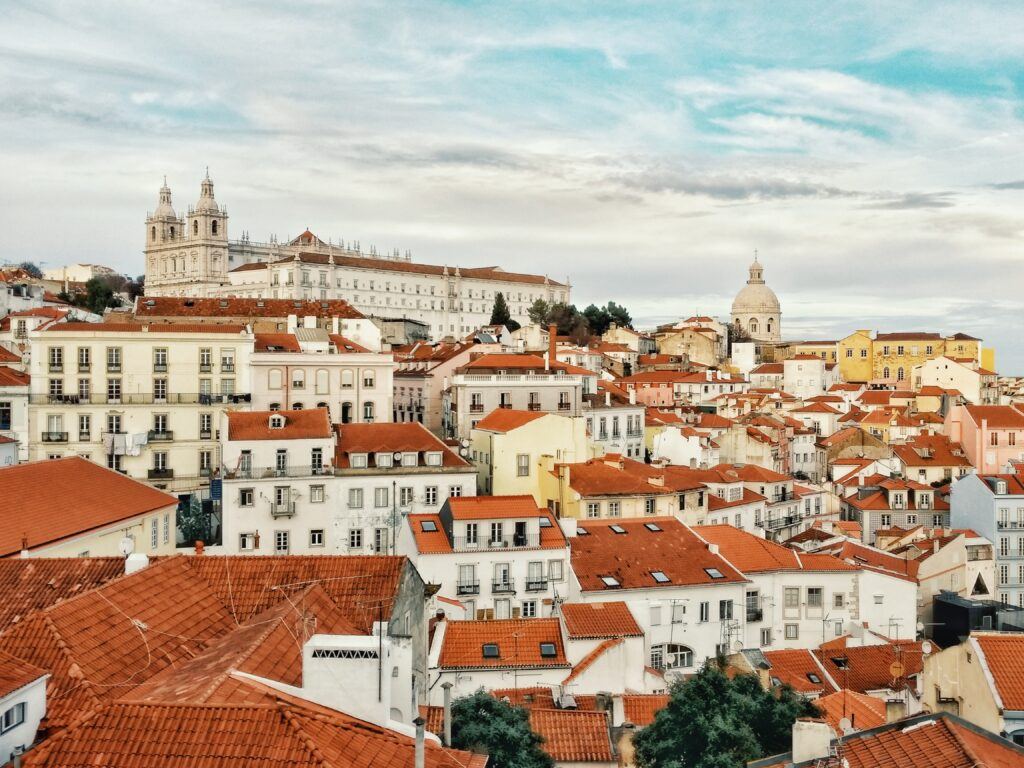 Alfama rooftops in Lisbon