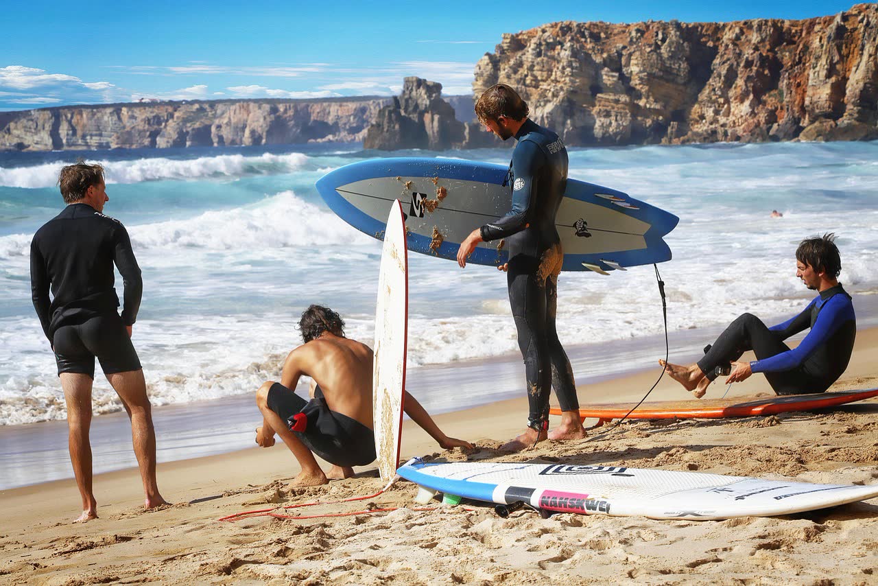 Surfing in Portugal